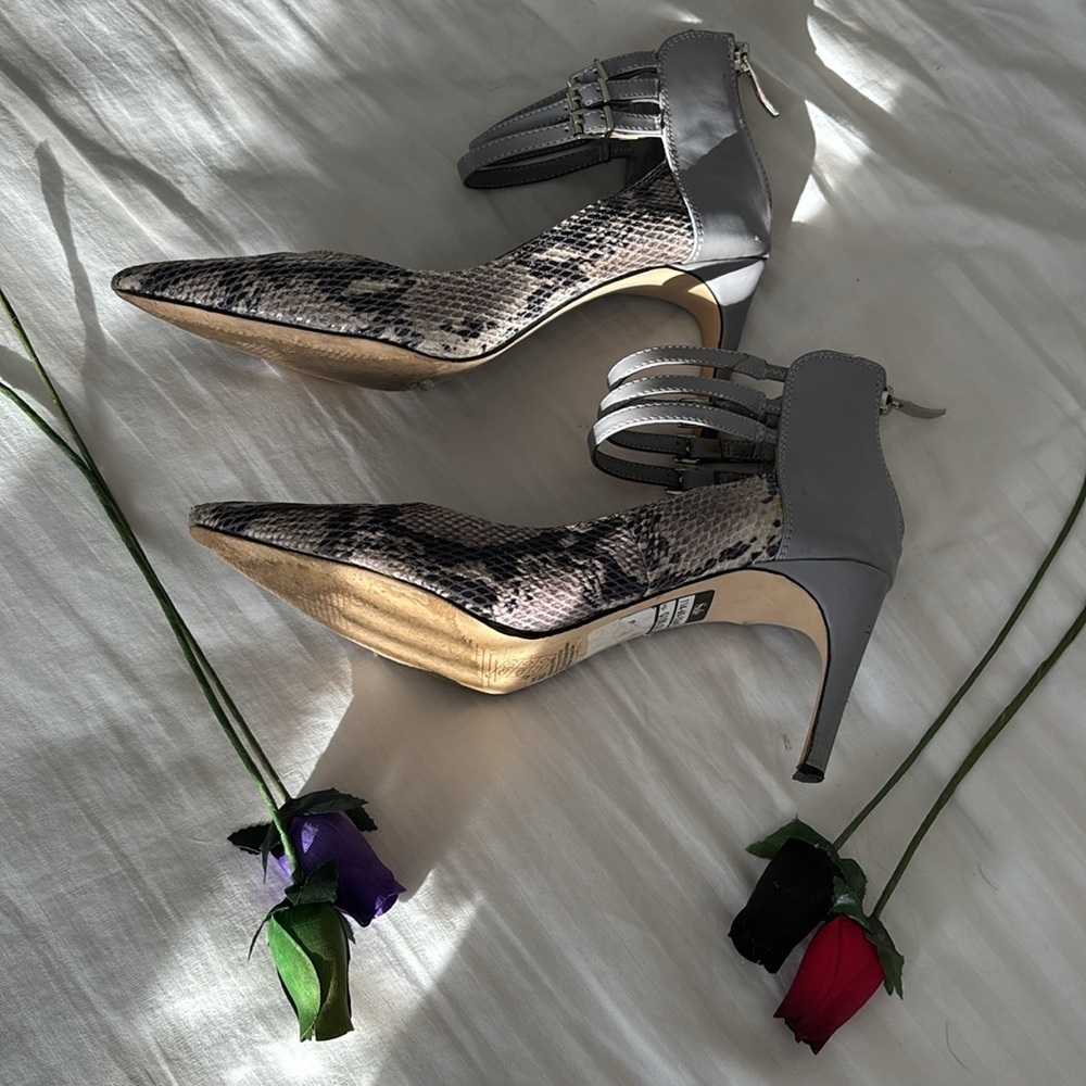 BCBGeneration Snake Print Heels - Picture 6 of 12